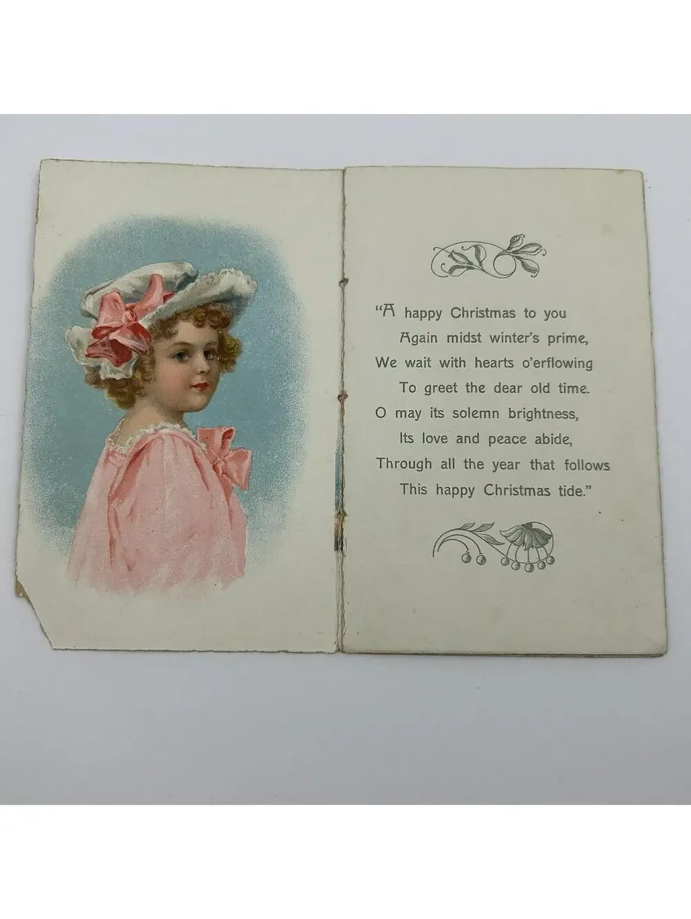 Antique Christmas Bells in the Steeples Eben Rexford David C Cook Booklet 1900s